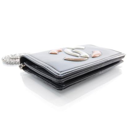 Chanel Patent Lipstick Wallet On Chain Black 4 of 8