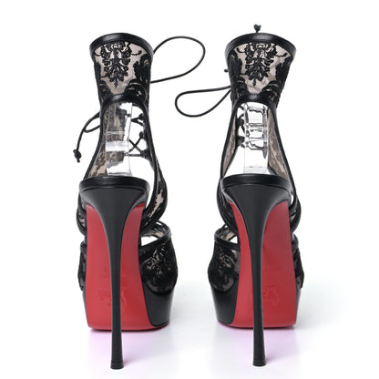 Christian Louboutin Dentelle Lurex Jose Altafine 150 Bootie 36.5 Black 5 of 8