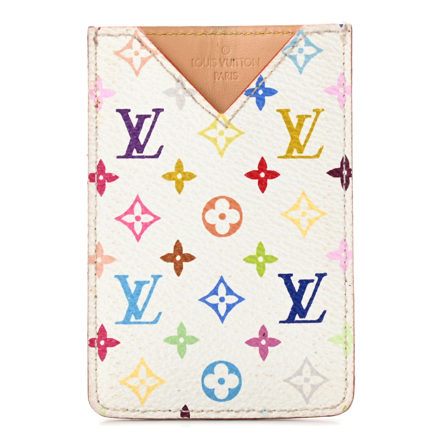 Monogram Multicolor Mirror and Case Pouch White