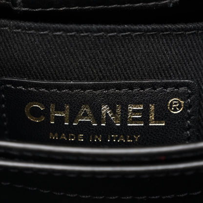 Chanel Grained Calfskin Mini Bi-Color Neo Executive Shopper Tote Beige Black 6 of 9