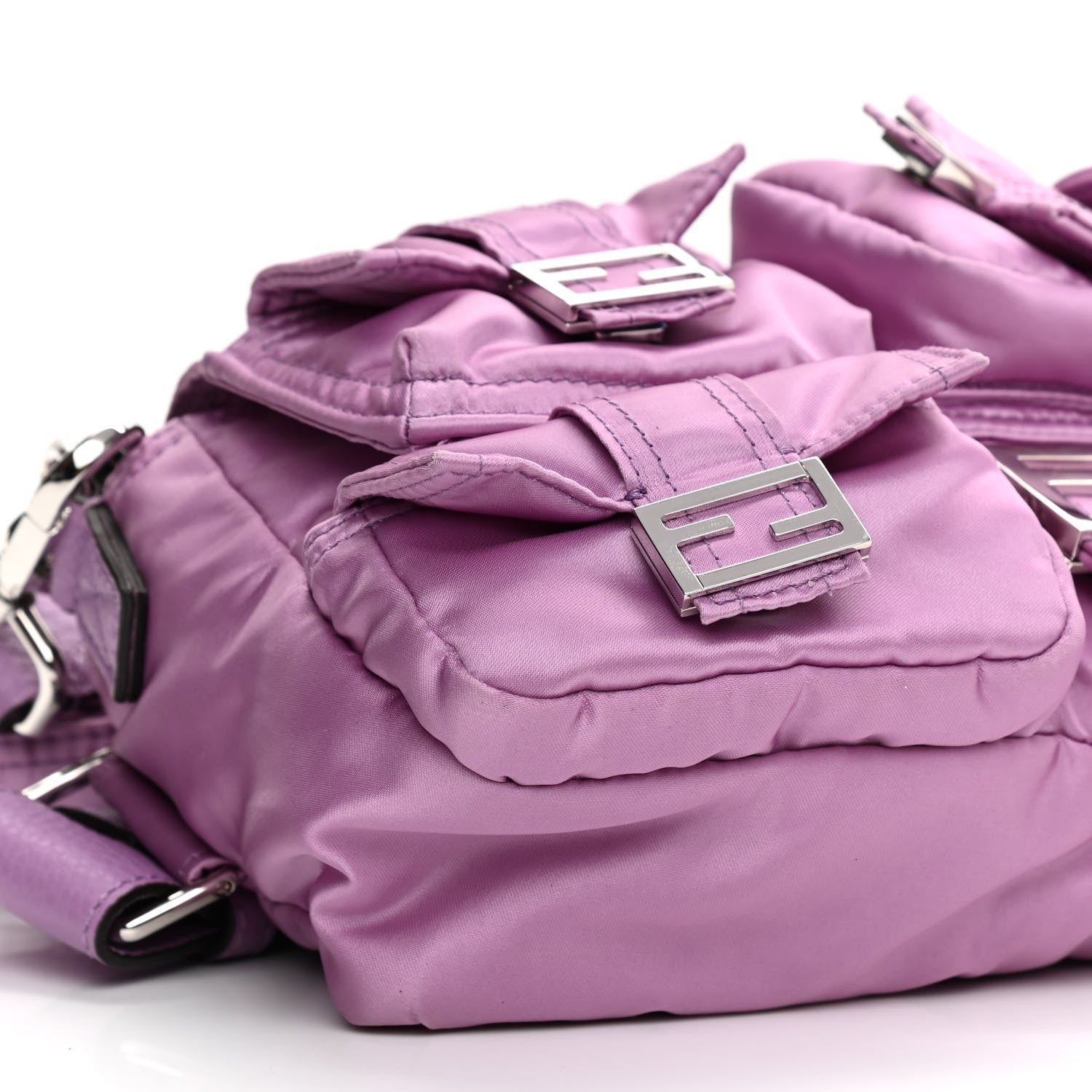 Fendi Econyl Cuoio Romano Multipocket Baguette Agapanto 9 of 10