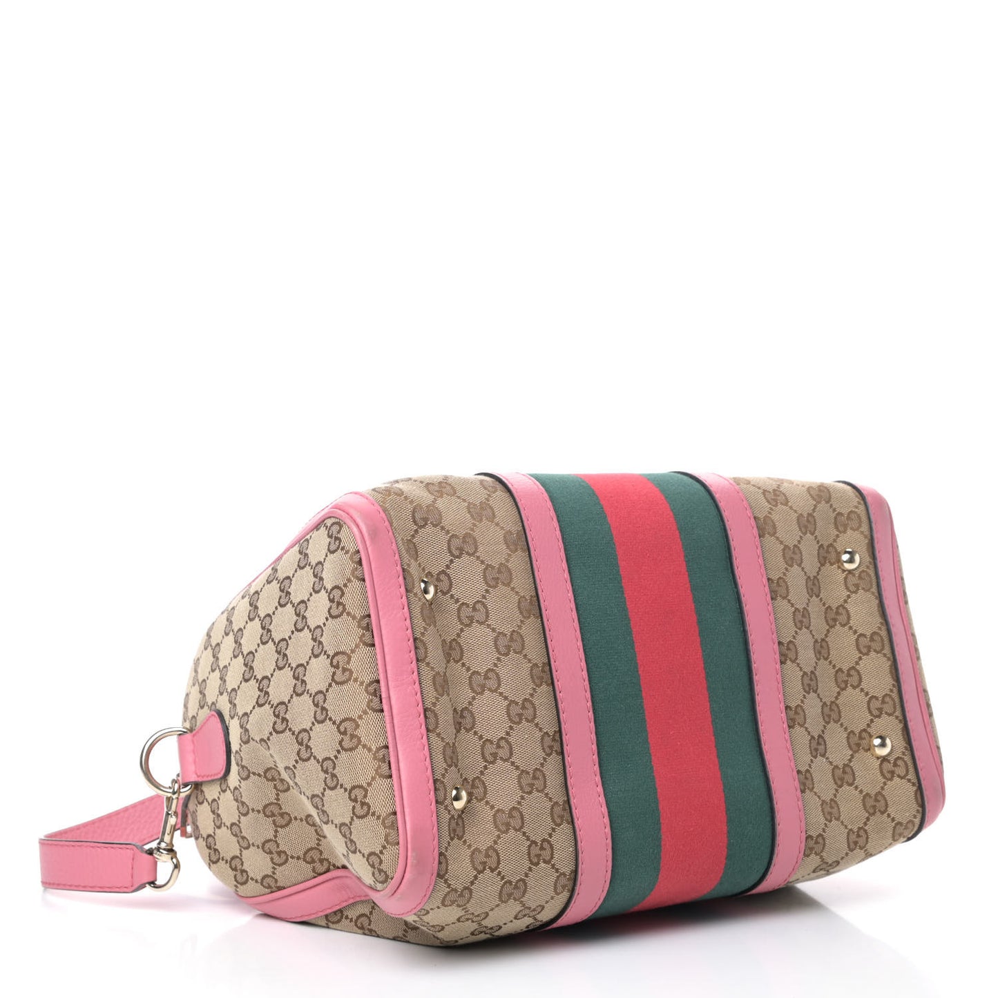 Monogram Vintage Web Medium Boston Pink