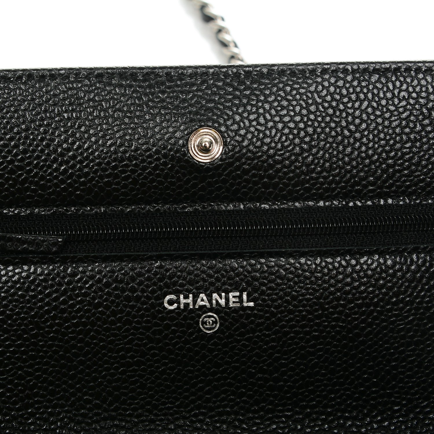 Chanel Caviar Quilted Wallet On Chain WOC Black 6 of 8