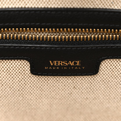 Versace Canvas Calfskin La Medusa Tote Bag Beige 7 of 11