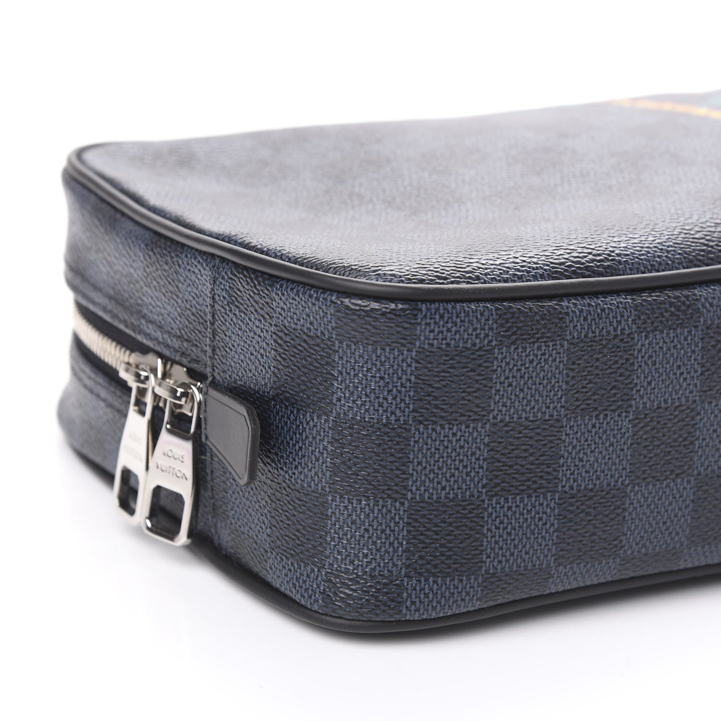 Damier Cobalt Jungle Toilet Pouch GM Blue