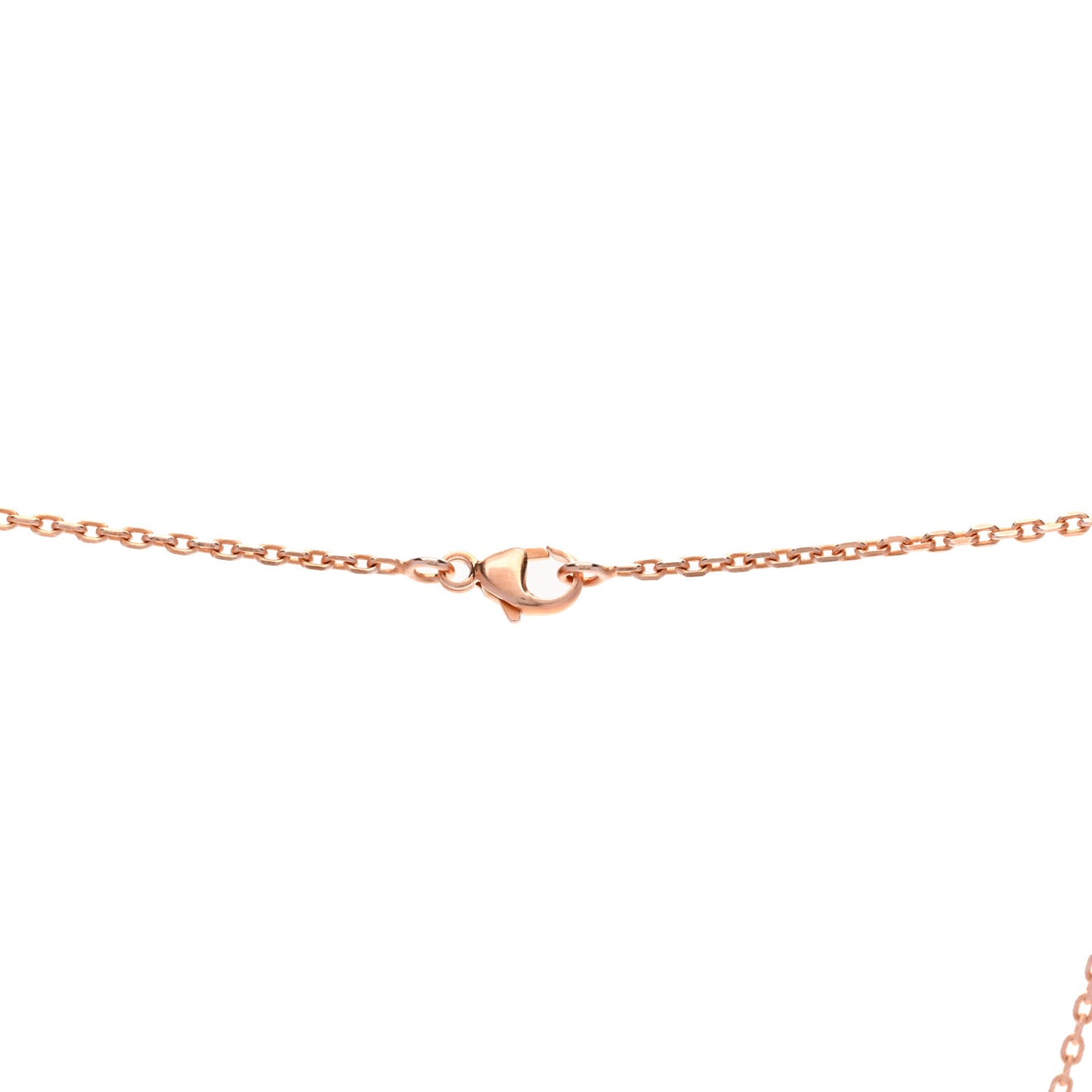 Lacquered Rose Gold Pop H Pendant Necklace Marron Glace