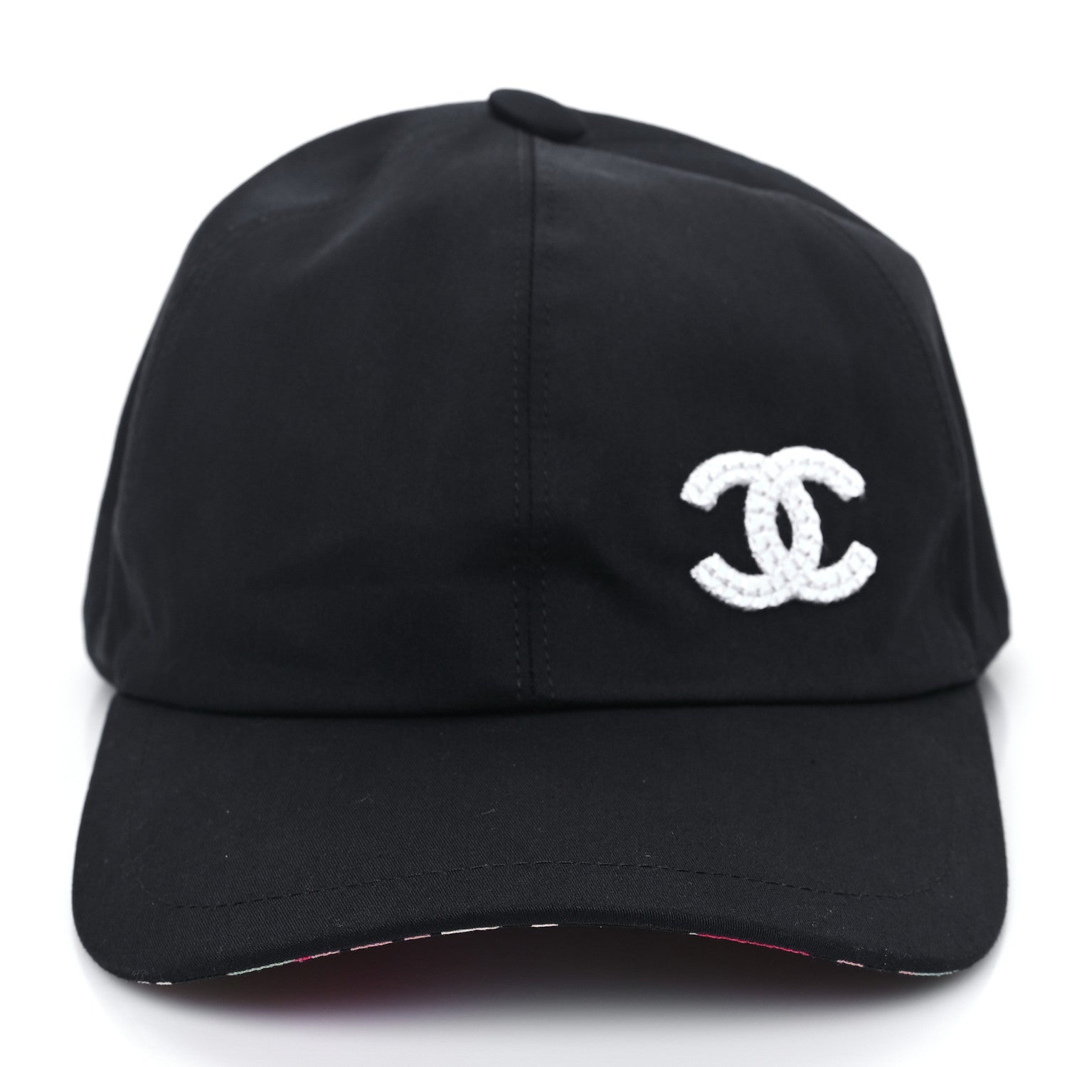 Chanel Cotton Sequin CC Cap Hat Black 2 of 7