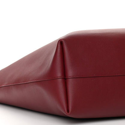 Saint Laurent Calfskin Large Shopping Tote Bordeaux 9 of 11