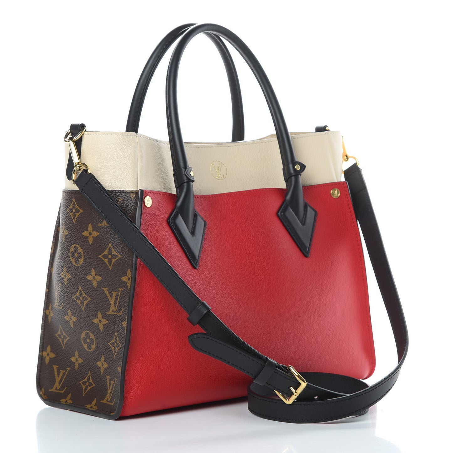 Calfskin Monogram On My Side Pirate Red