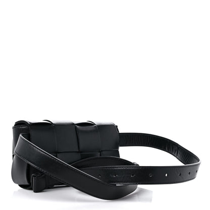 Bottega Veneta Nappa Maxi Intreccio The Belt Cassette Bag Black 2 of 13
