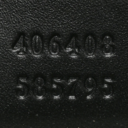 Gucci Guccissima Signature Medium Flat Messenger Bag Black 8 of 10
