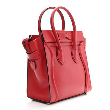 Celine Palmelato Micro Luggage Red 2 of 8