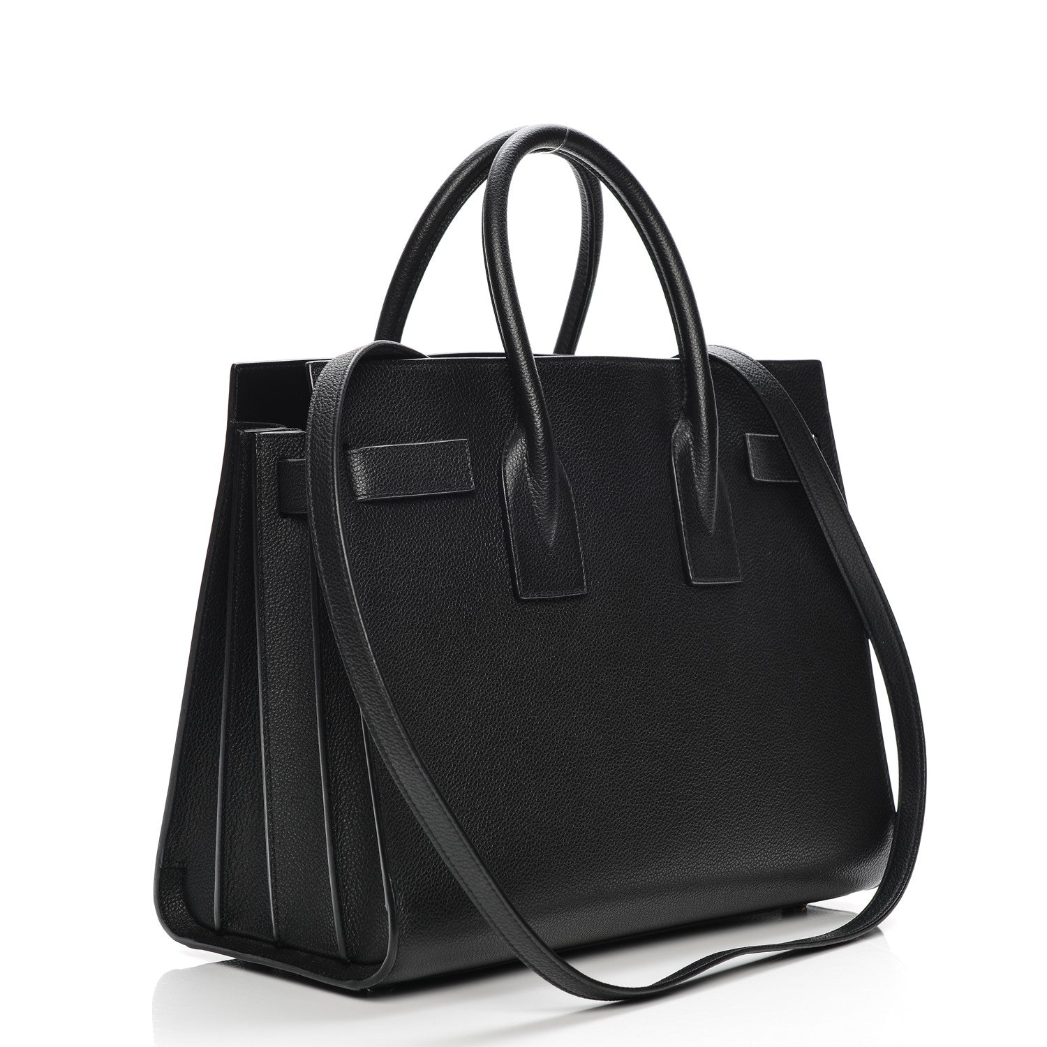 Saint Laurent Grained Calfskin Small Sac De Jour Black 4 of 14