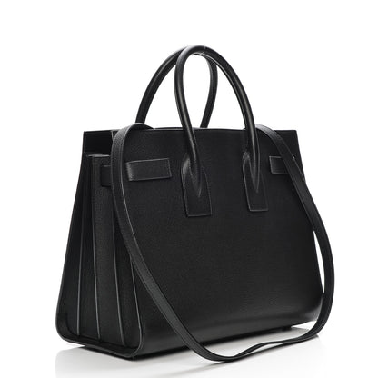 Saint Laurent Grained Calfskin Small Sac De Jour Black 4 of 14