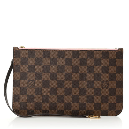 Louis Vuitton Damier Ebene Neverfull MM GM Pochette Rose Ballerine 1 of 7