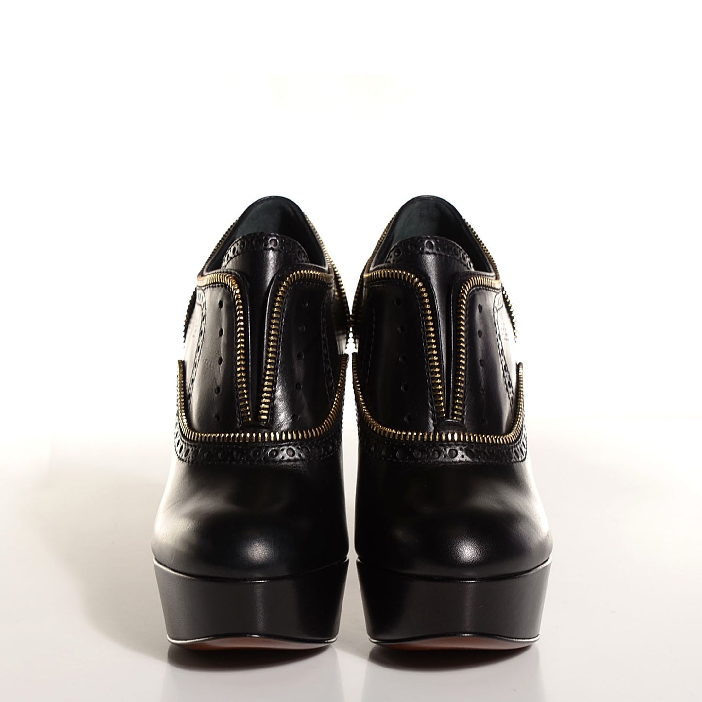 Calfskin Tomboy Platform Pumps 7 Black