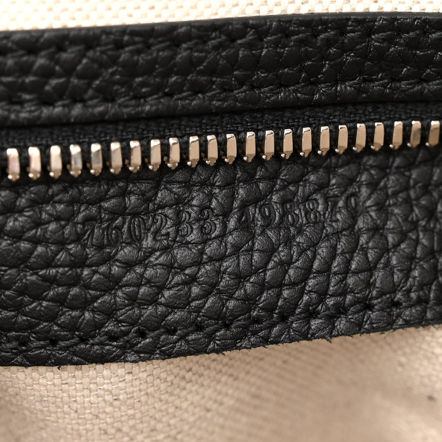 Piuma Calfskin Jumbo GG Embossed Medium Tote Bag Black