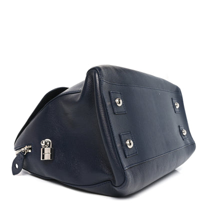 Mulberry Glossy Goatskin Medium Del Rey Satchel Midnight Blue 8 of 9