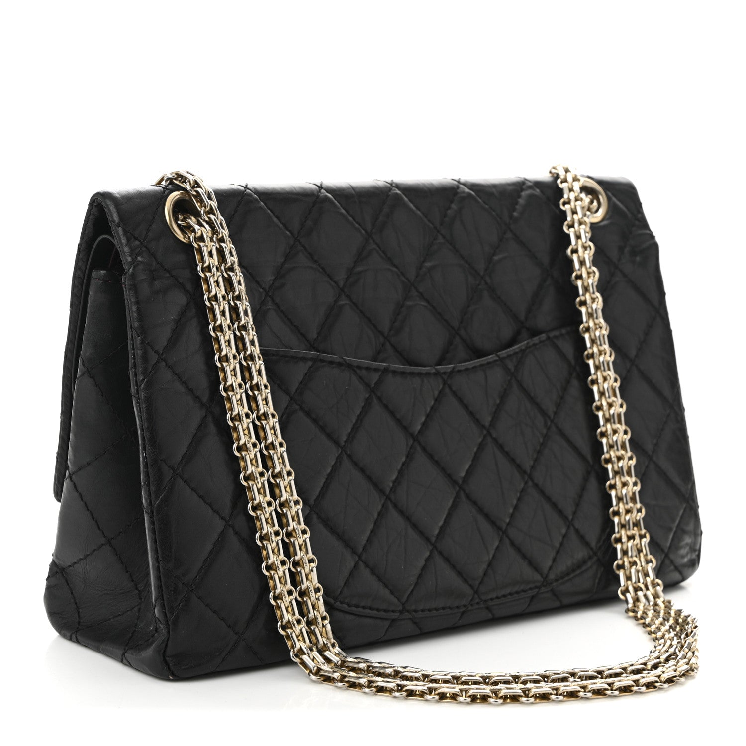 Chanel Aged Calfskin Quilted 2.55 Reissue 226 Flap Black 3 of 10