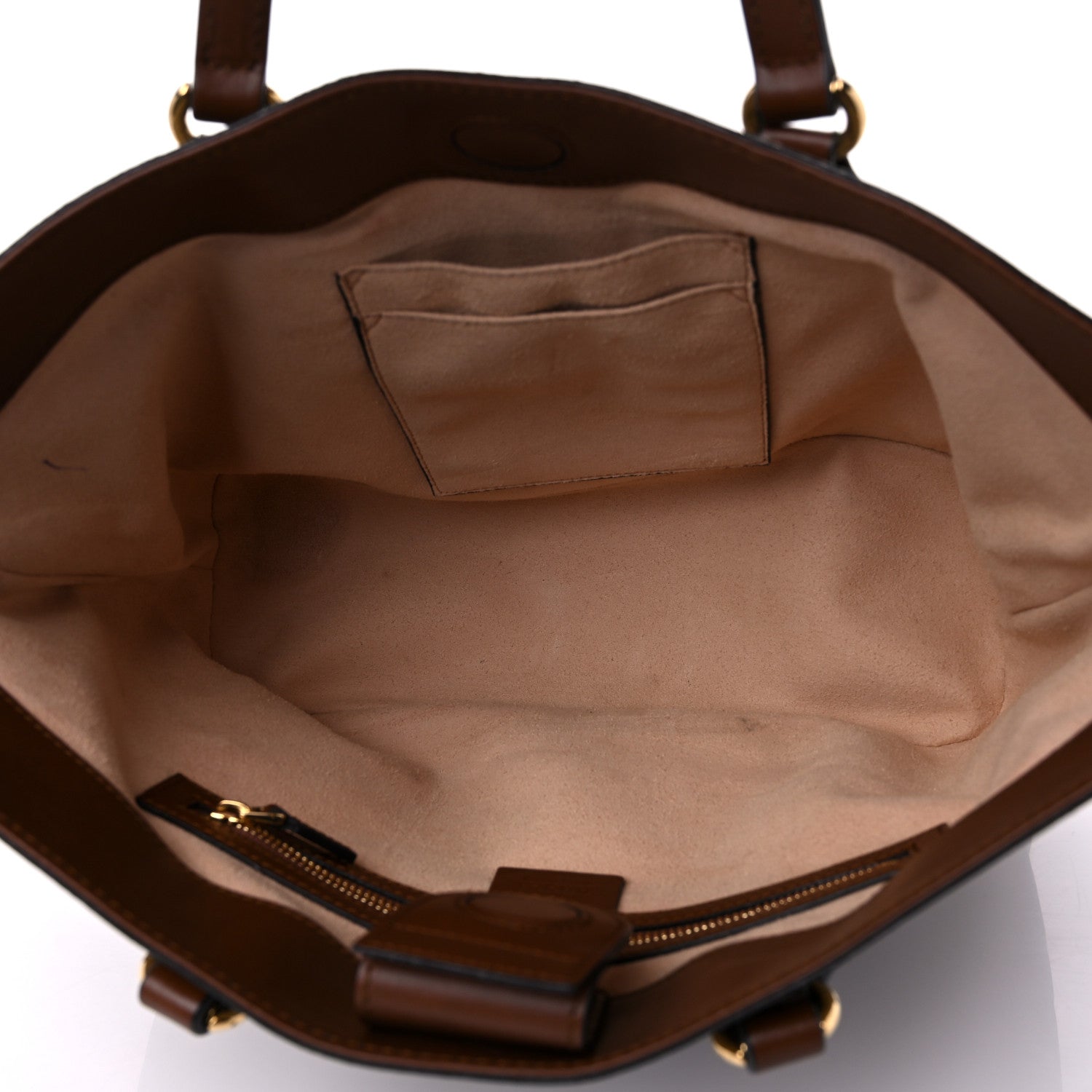 Gucci Soft GG Supreme Monogram Small Crossbody Tote Beige Cuir 5 of 15