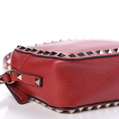 Valentino Garavani Grained Calfskin Rockstud Camera Crossbody Bag Rosso Valentino 8 of 10