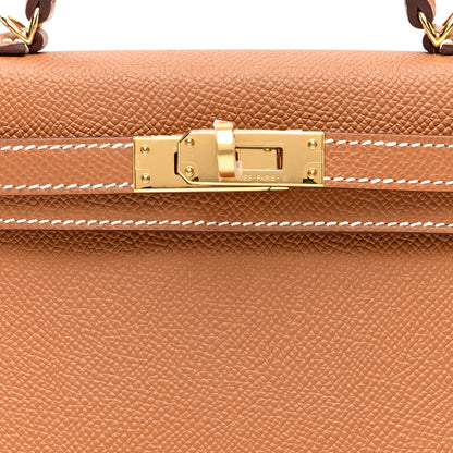 Hermes Epsom Mini Kelly Sellier 20 Gold 8 of 11
