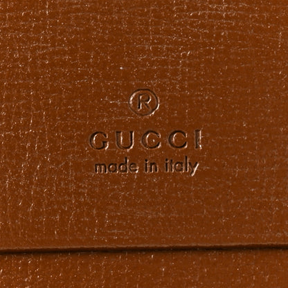 Gucci GG Supreme Monogram Horsebit 1955 Card Case Wallet Beige Ebony Brown Sugar 6 of 7