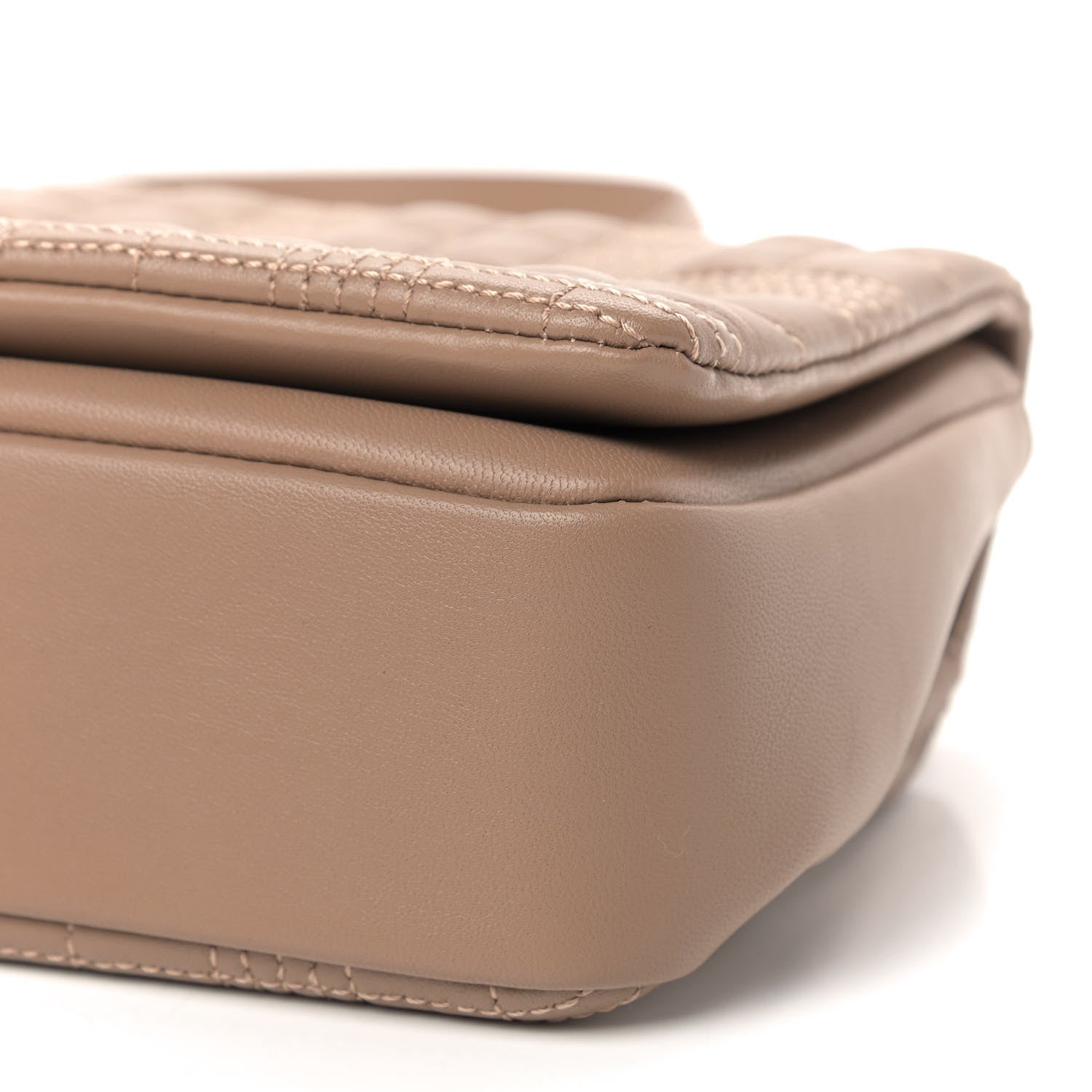 Burberry Lambskin Quilted Small Lola Bag Camel 6 of 8