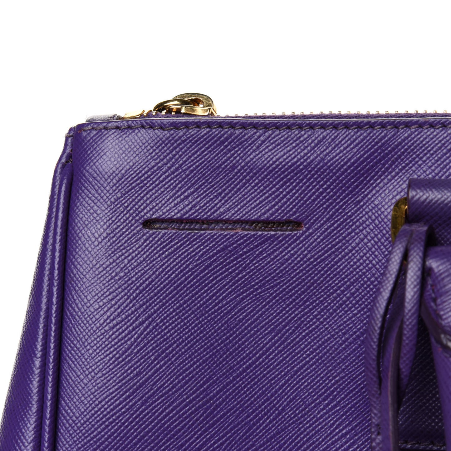 Saffiano Medium Galleria Double Zip Tote Viola