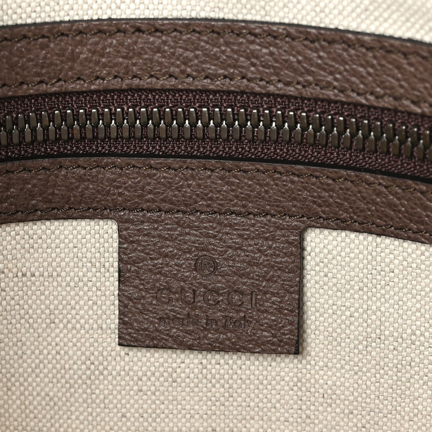GG Supreme Monogram Web Medium Ophidia Messenger Bag Brown