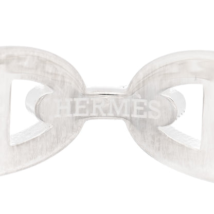 Hermes Sterling Silver PM Chaine d'Ancre Enchainee Band Ring 59 8.75 4 of 5