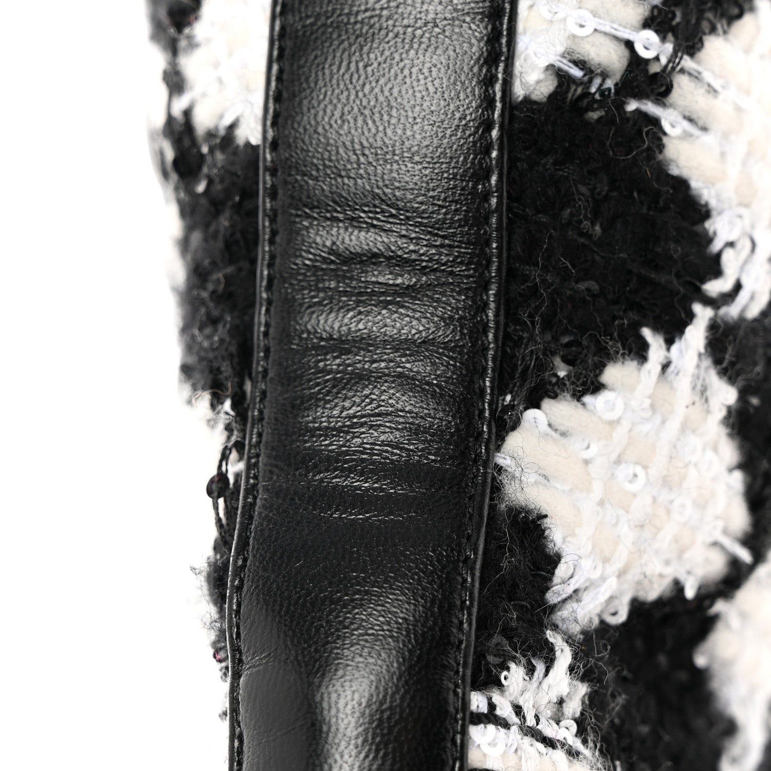 Chanel Tweed Grosgrain Pearl Combat Short Boots 40.5 White Black 13 of 13