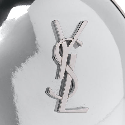 Saint Laurent Mirror Vinyl Heart Monogram Love Box Crossbody Silver 6 of 8