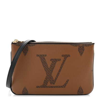 Louis Vuitton Reverse Monogram Giant Double Zip Pochette 1 of 10