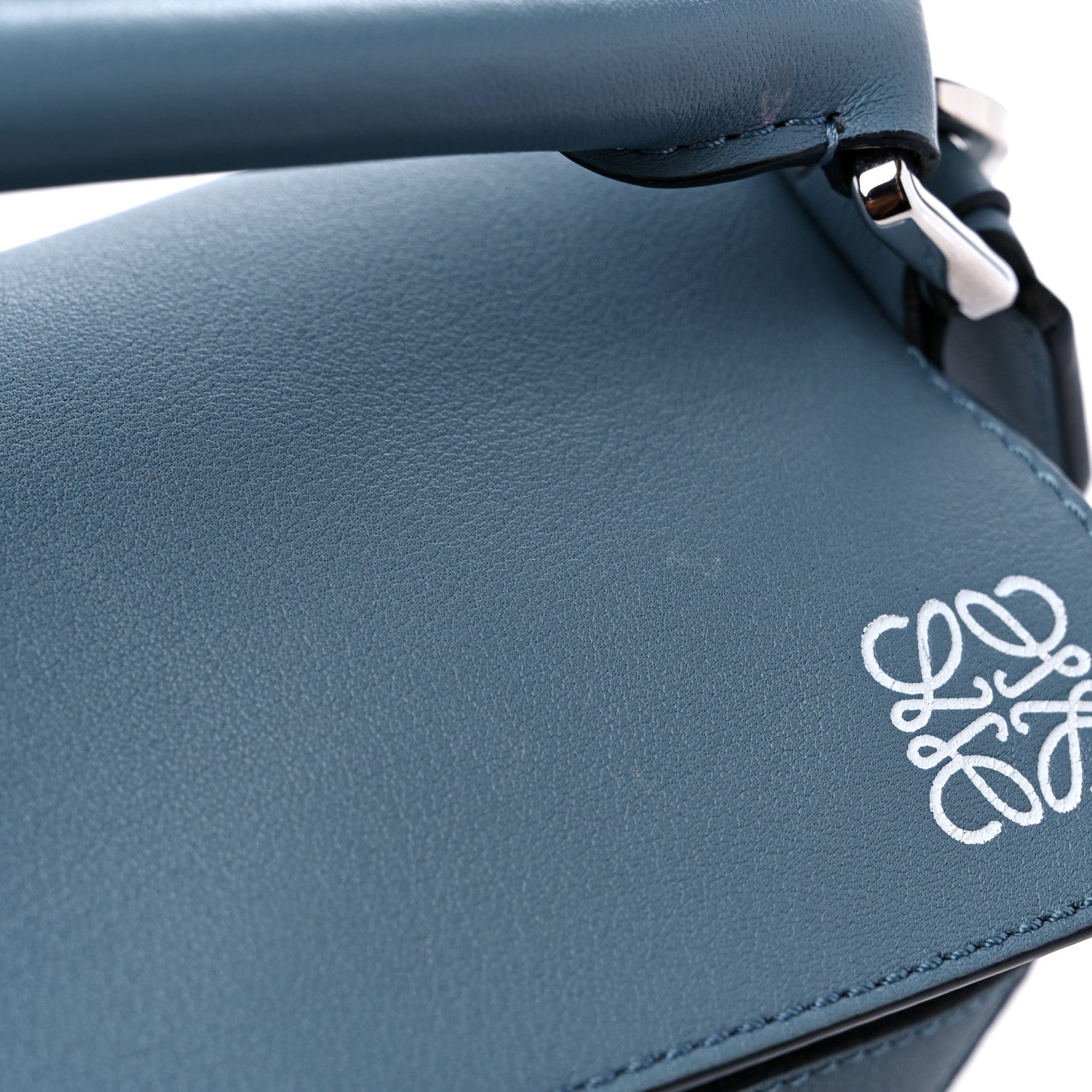 Loewe Calfskin Small Puzzle Bag Stone Blue 12 of 12