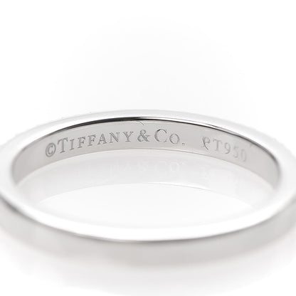 Tiffany Platinum Diamond Lucida Half Circle Wedding Band Ring 47 4 4 of 5