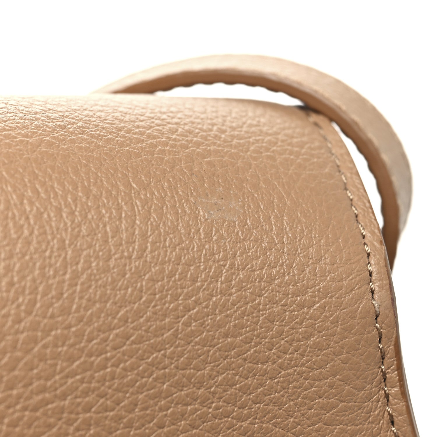 Chloe Grained Calfskin Small Marcie Saddle Bag Light Tan 10 of 11