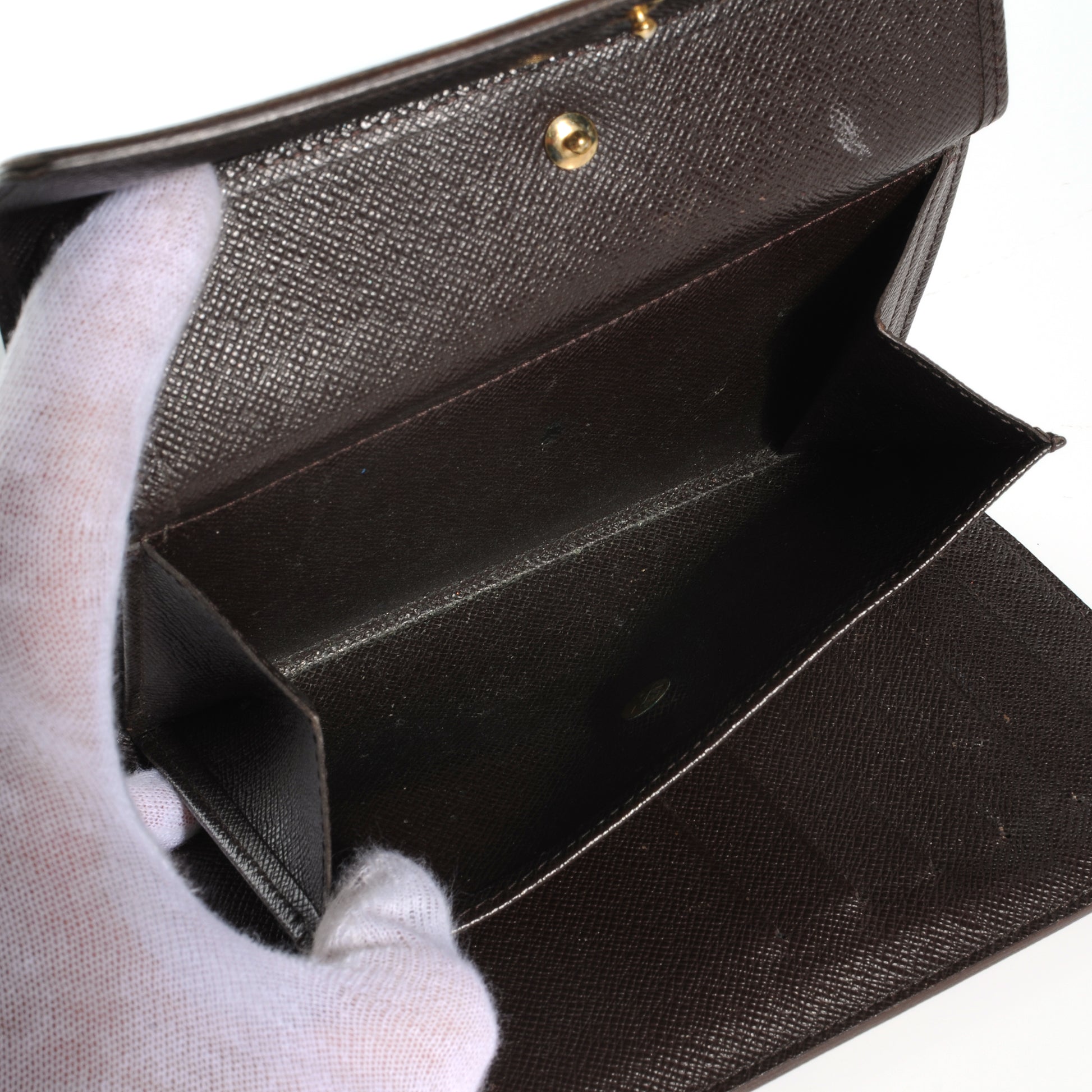 Louis Vuitton Damier Ebene Porte Tresor Etui Papier Wallet 6 of 9