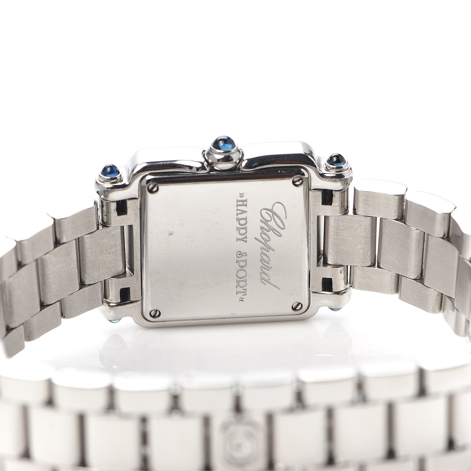 Chopard Stainless Steel 5 Diamond 23mm Happy Sport Quartz Watch Brown 4 of 5
