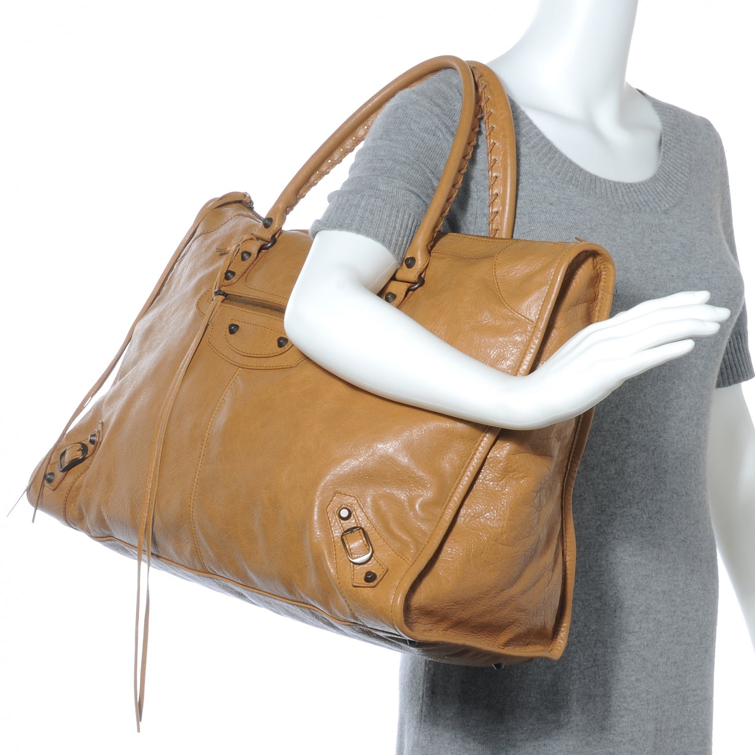 Balenciaga Agneau Weekender Cumin 2 of 10