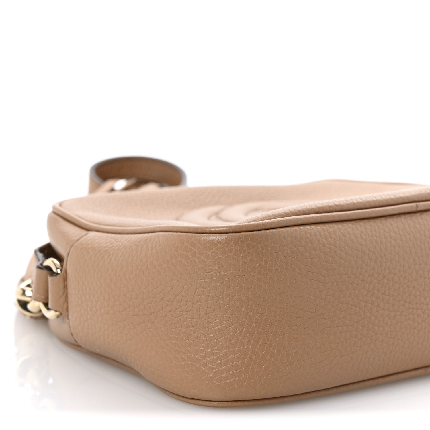 Gucci Pebbled Calfskin Small Soho Disco Bag Camelia 9 of 11