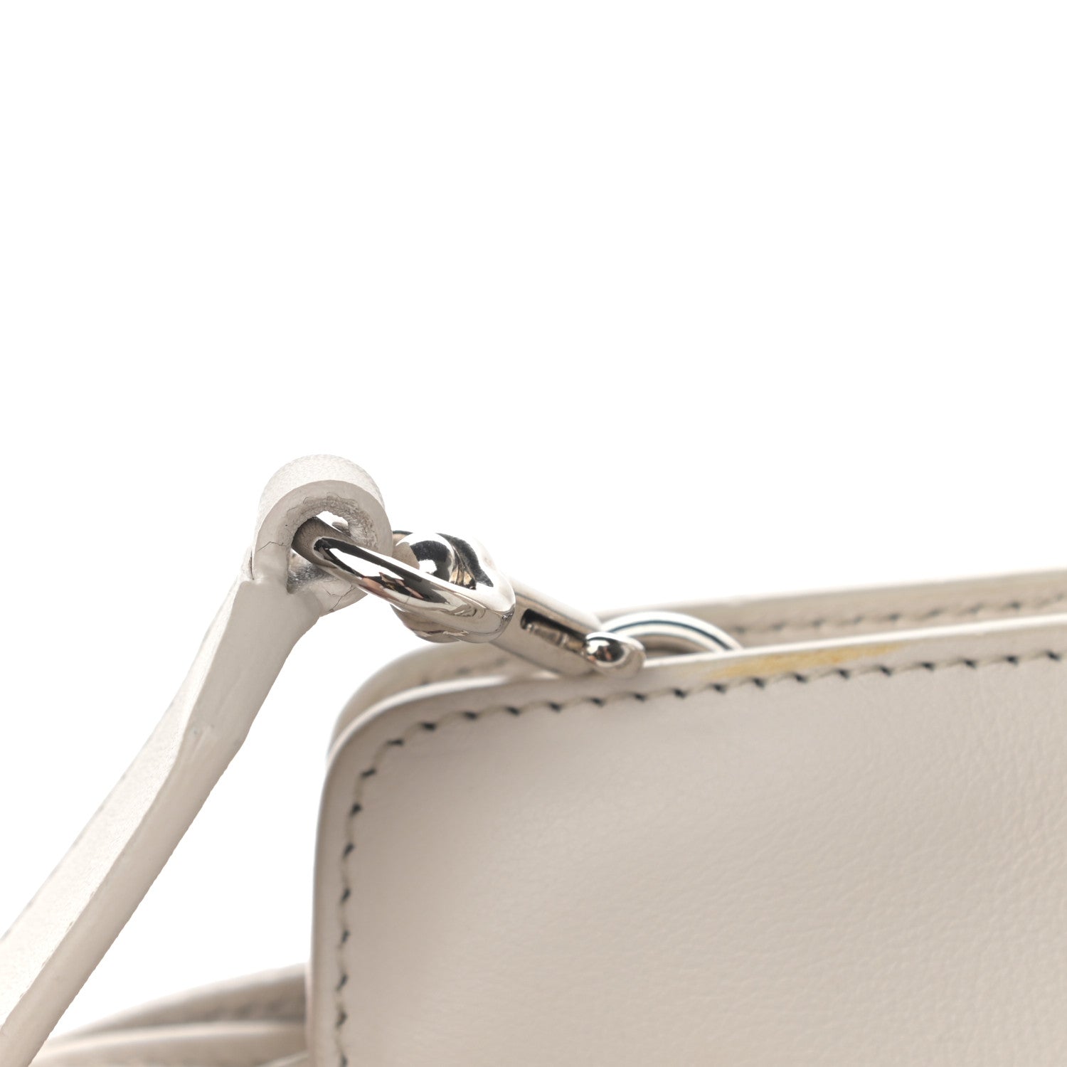 Saint Laurent Smooth Calfskin Heart Embroidered Baby Monogram Downtown Cabas New Milk 19 of 20