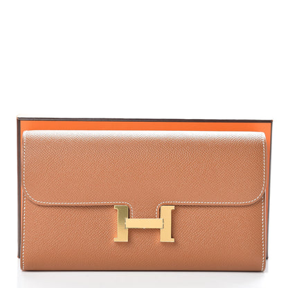 Hermes Epsom Constance Long Wallet Gold 8 of 8