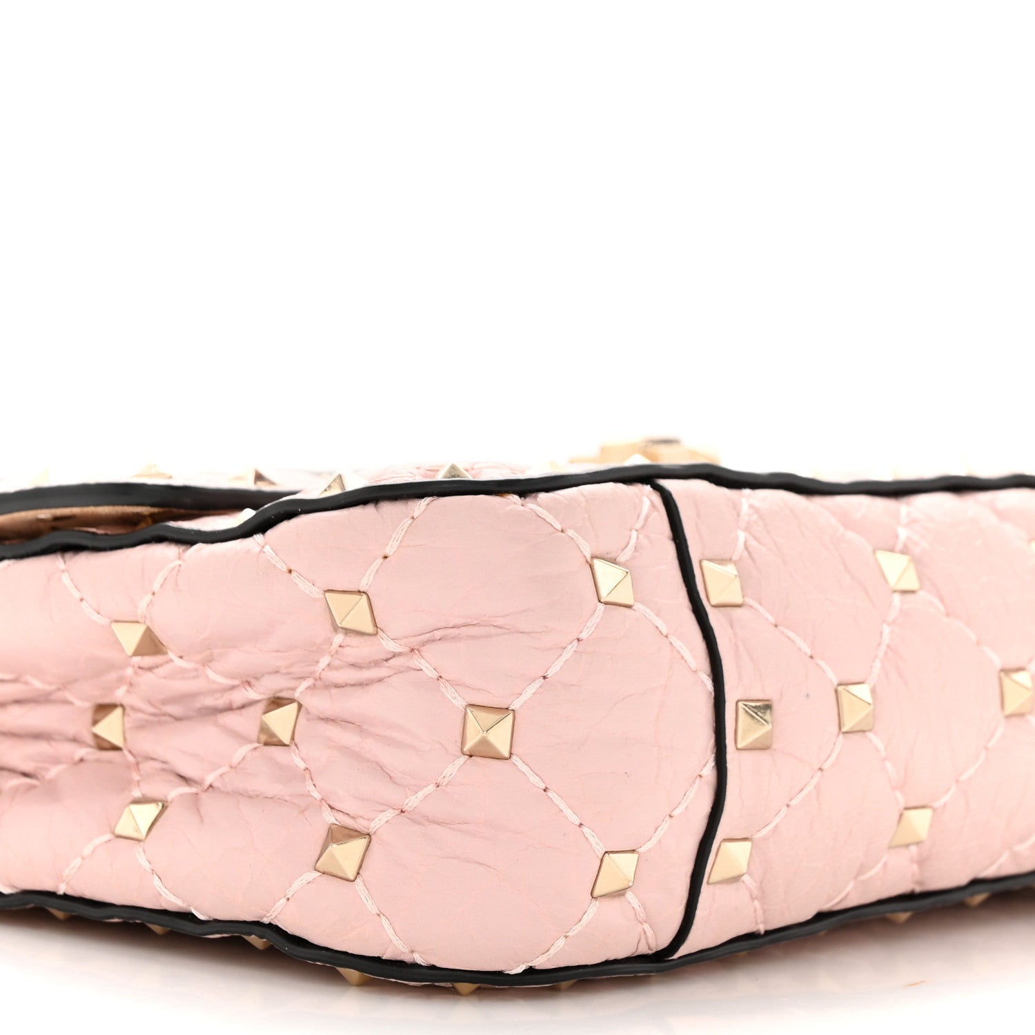Valentino Garavani Nappa Small Rockstud Spike Shoulder Bag Water Rose 8 of 10