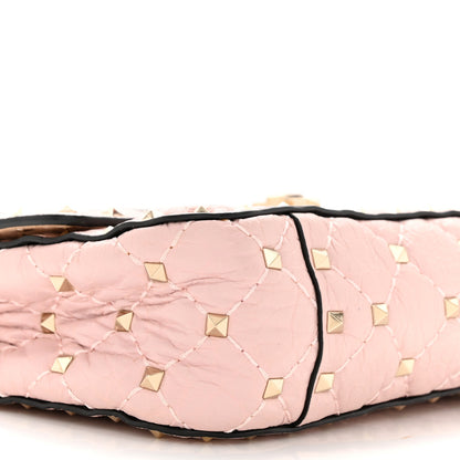 Valentino Garavani Nappa Small Rockstud Spike Shoulder Bag Water Rose 8 of 10