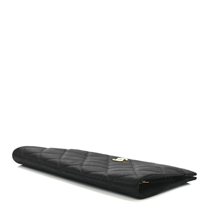 Chanel Satin Quilted Frame Clutch Black 8 of 10