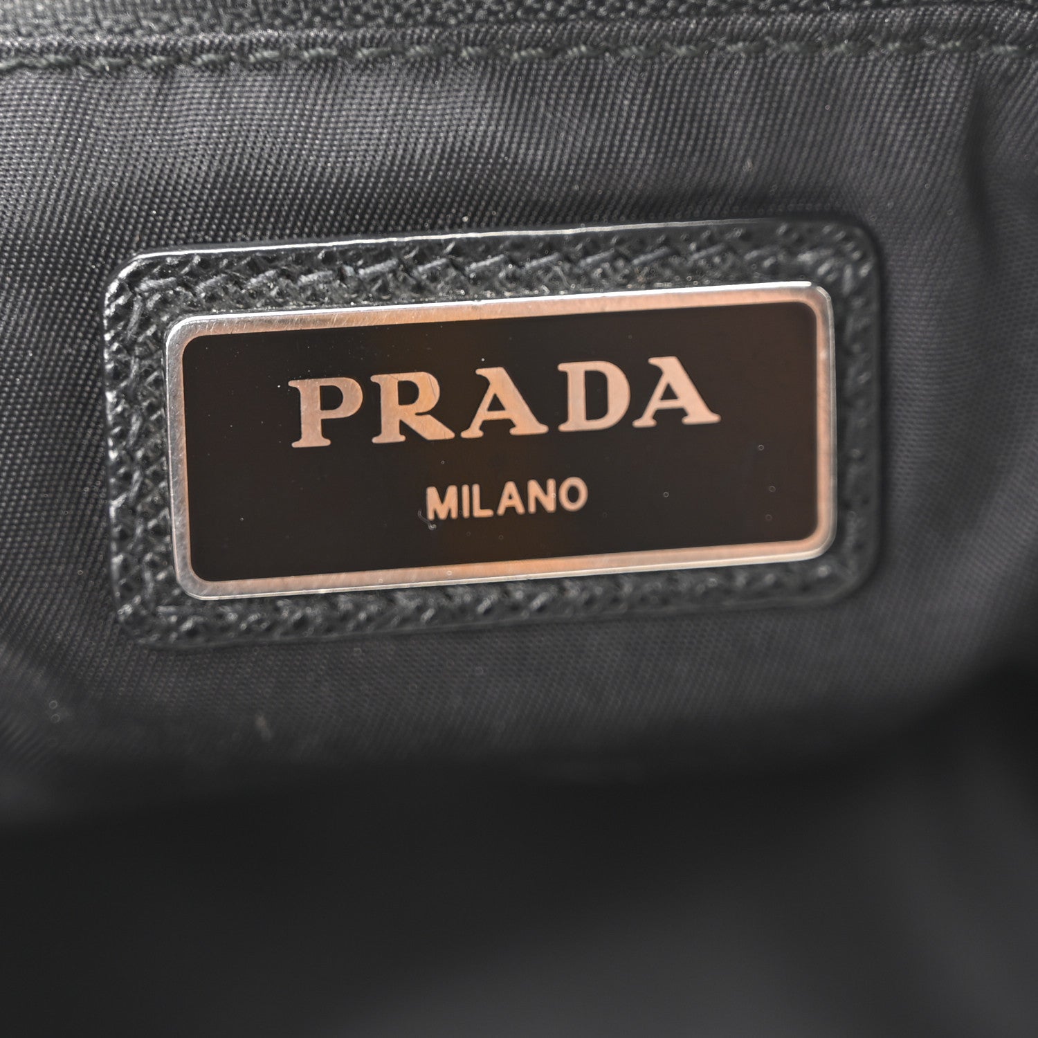 Prada Nylon Metal Triple Pocket Belt Bag Black 6 of 10