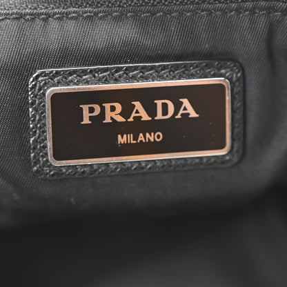 Prada Nylon Metal Triple Pocket Belt Bag Black 6 of 10