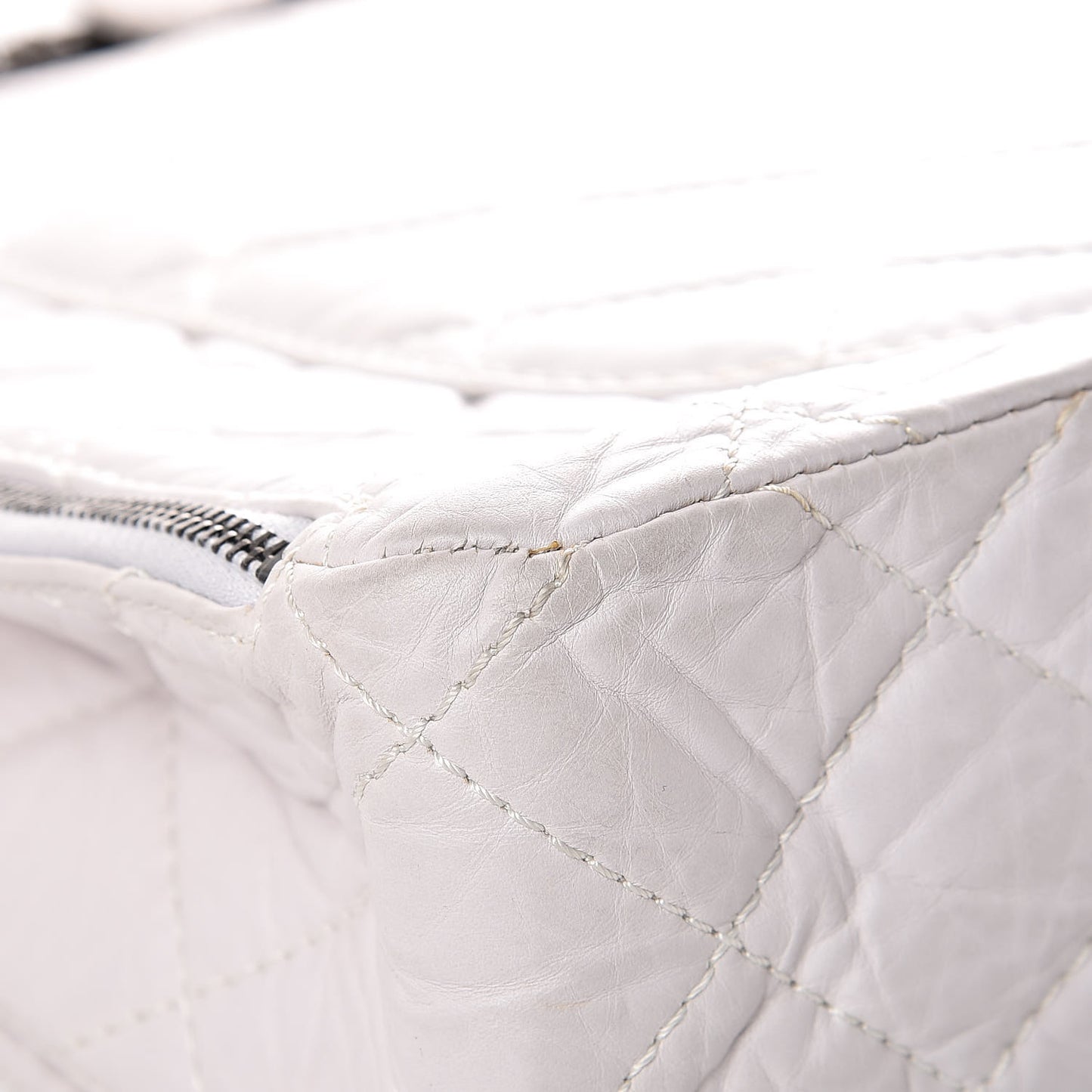 Aged Calfskin Reissue XL Maxi Flap White