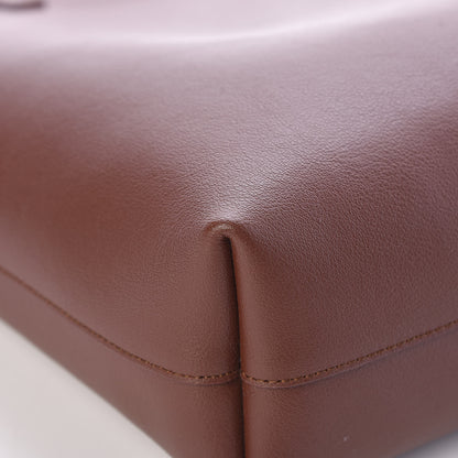 Saint Laurent Calfskin Medium Shopping Tote Old Brandy 10 of 13